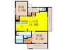 D-residence高槻市下田部A棟PJ 2LDKの間取り