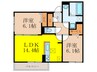 D-residence高槻市下田部A棟PJ 2LDKの間取り