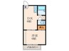 マサゴハイツⅥ 1DKの間取り