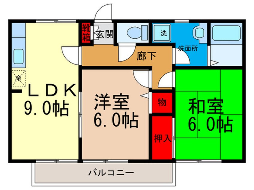 間取図 パレ・リヴィエ－ル