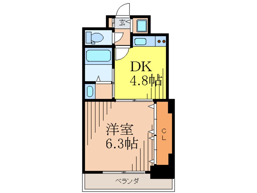 間取図 プルミエ－ル江坂
