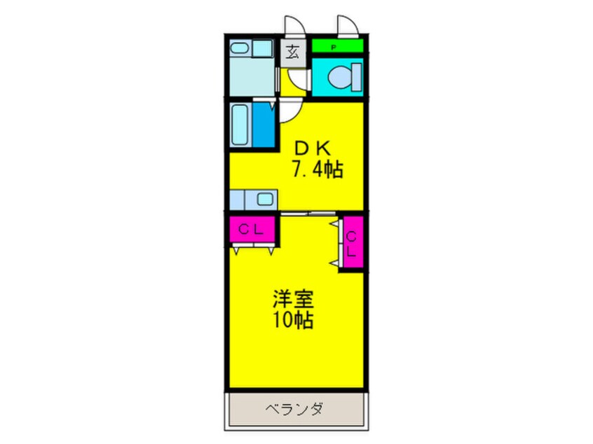 間取図 ＡＺＵＲ羽衣