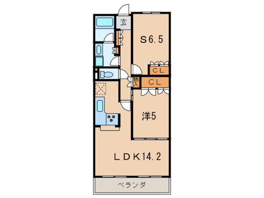 間取図 甲子園六石町ハイツ