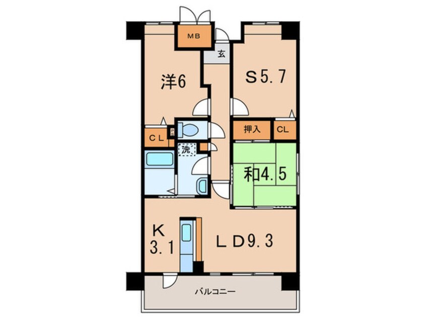 間取図 ラフィーネフォレスタ