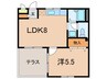 サンパレス２１岡本 1LDKの間取り