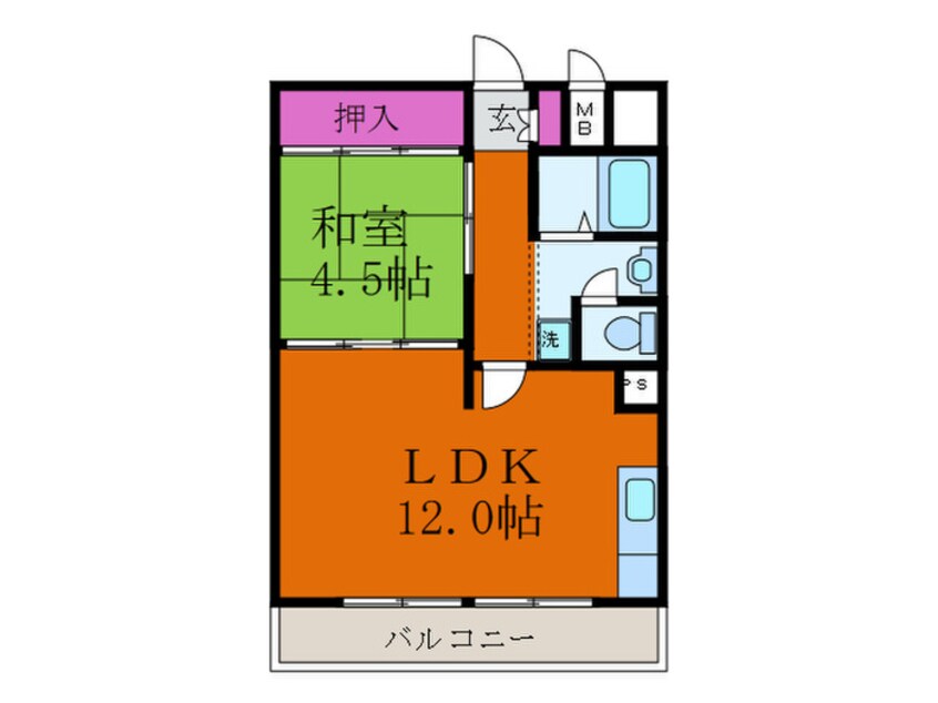 間取図 ミタカハイツ