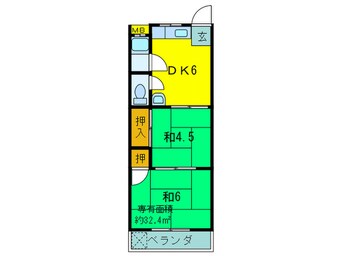 間取図 サンパル柴垣