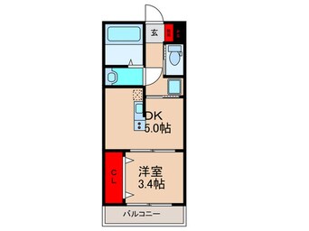 間取図 REGIES近大SouthⅡ