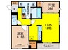 アベニュー阪南町 2LDKの間取り