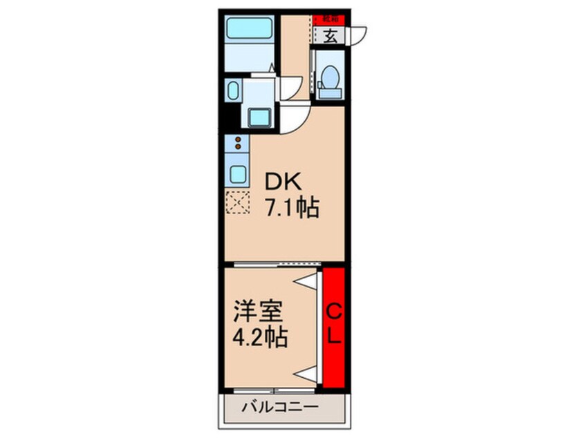 間取図 REGIES近大SouthⅠ