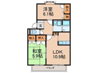 間取図 メゾンピスタ