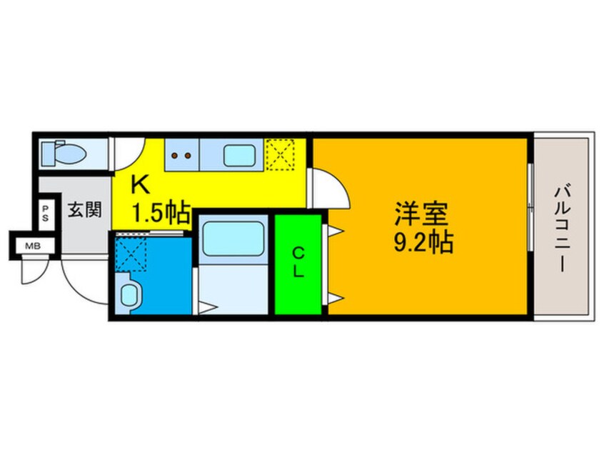 間取図 フジパレス堺鳳中町サウス