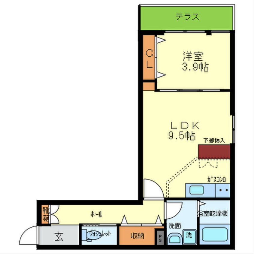 間取図 Alｔａｉｒ今福 (ｱﾙﾀｲﾙｲﾏﾌｸ)