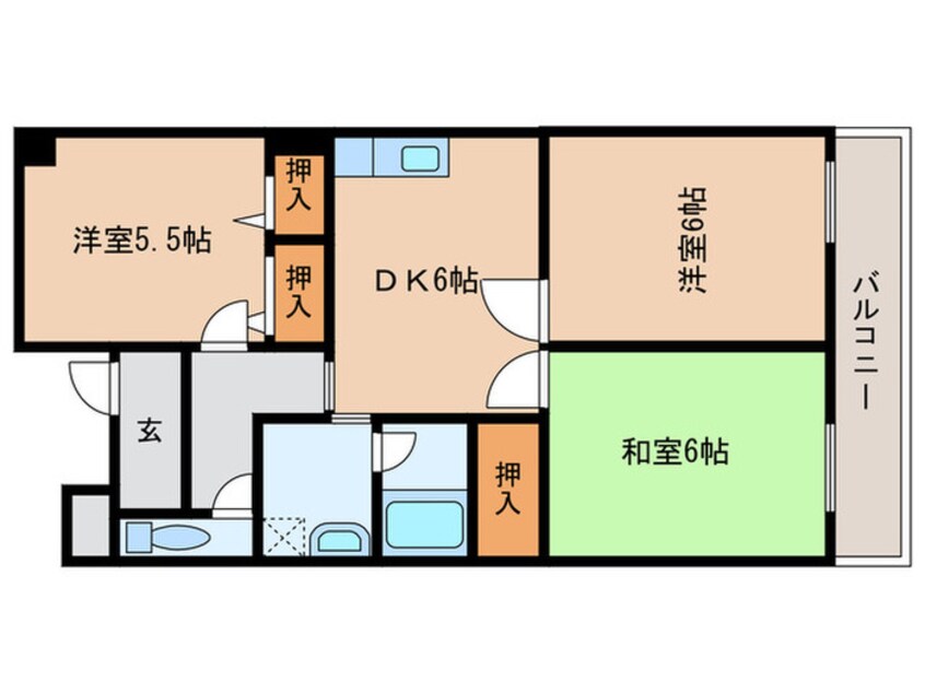 間取図 パストラーレ久米田