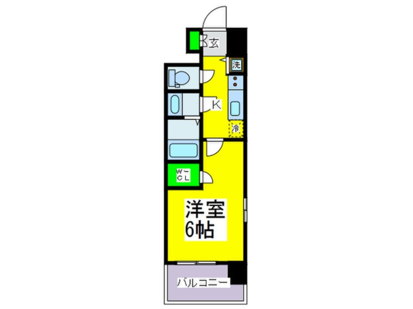 間取図 エスリード中之島SOUTH(1208)