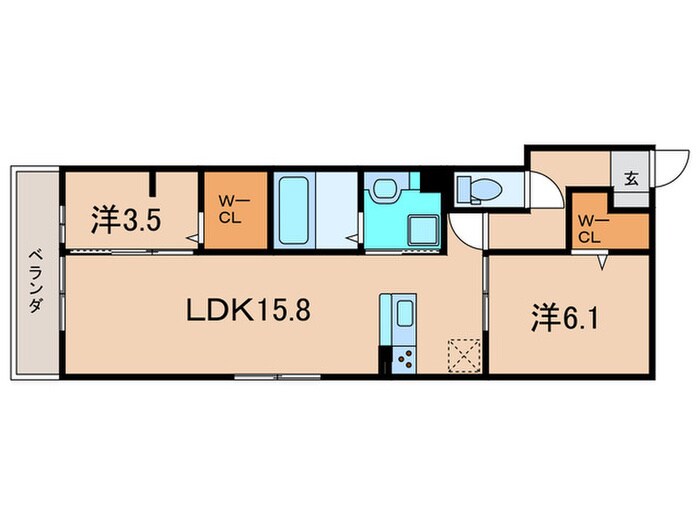 間取り図 ローズコート西宮北口