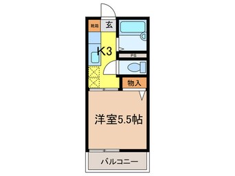 間取図 リバ－ハイツ魚崎