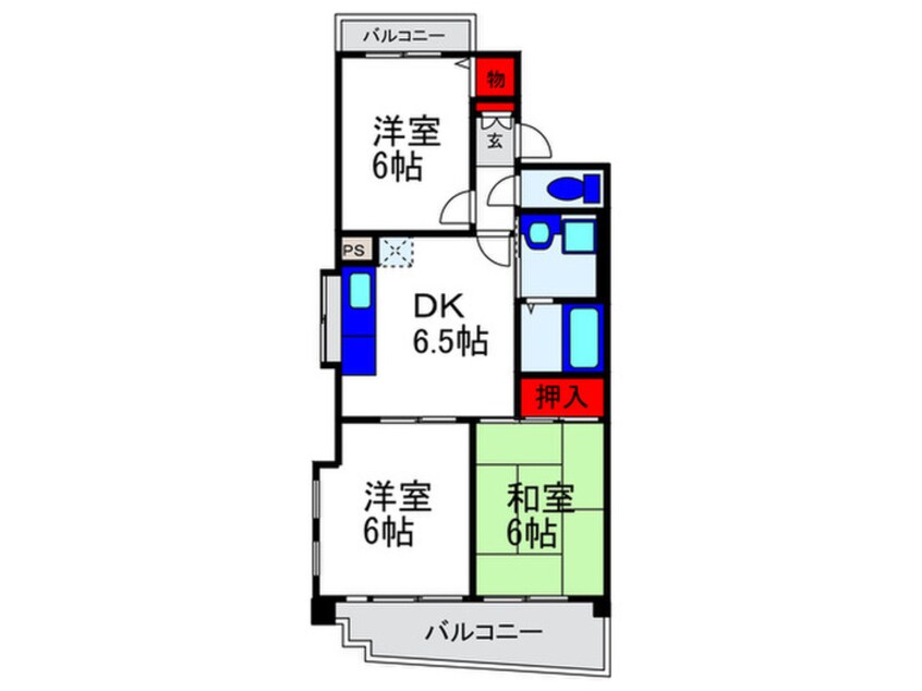 間取図 アイム・オ－ツ－