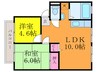 サンシティ三島 2LDKの間取り