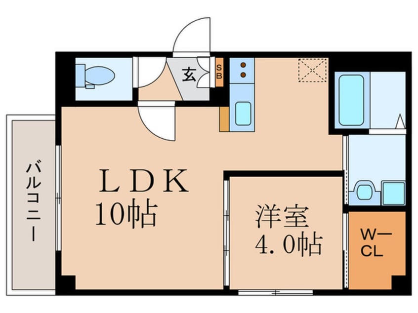間取図 フェリオ江坂