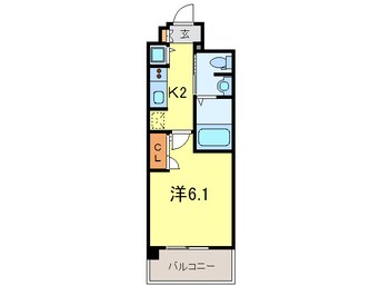 間取図 エスリ－ド西宮北口第２(209)