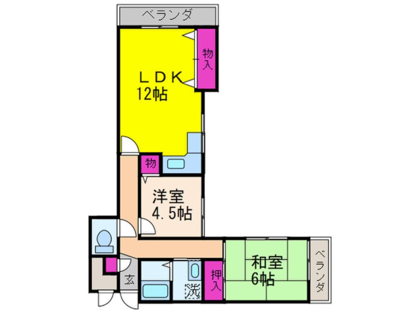 間取図 シャト－三島野