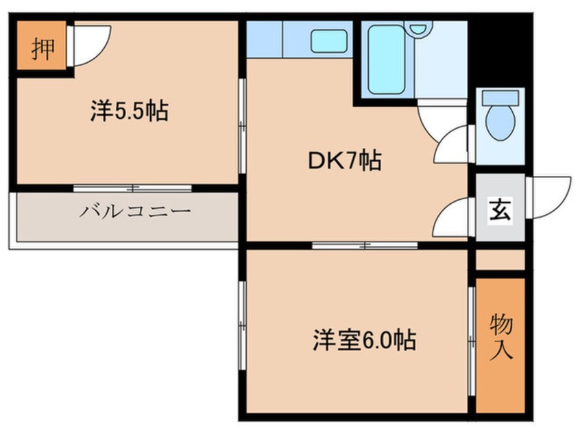 間取図 サンシャイン御幸