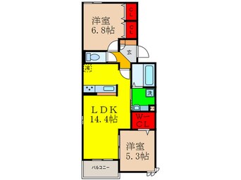 間取図 サンウェルズ水尾