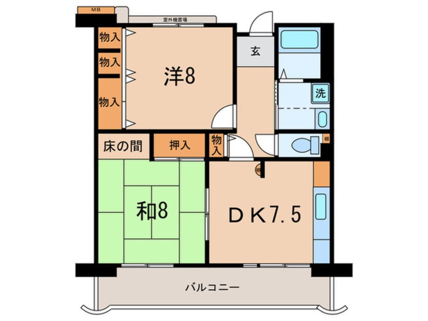 間取図 アルビス池田１０６号棟