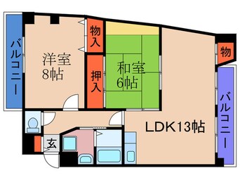 間取図 阪神ﾊｲｸﾞﾚｰﾄﾞﾏﾝｼｮﾝ１番館