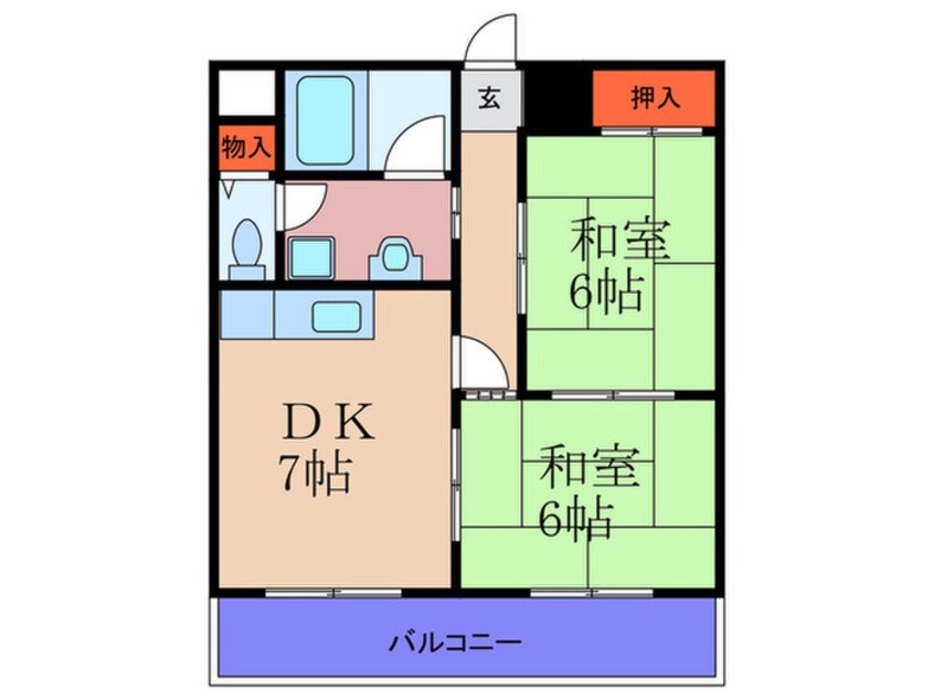 間取図 阪神ﾊｲｸﾞﾚｰﾄﾞﾏﾝｼｮﾝ１番館