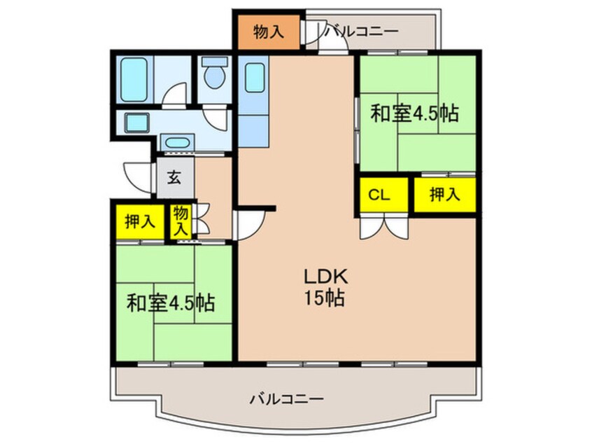 間取図 村田住宅(男山第４住宅)313棟