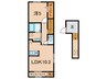 ルミエール 1LDKの間取り
