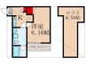 Ｃａｓａ下新庄 1Kの間取り