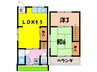 下山田辻田貸家 2LDKの間取り