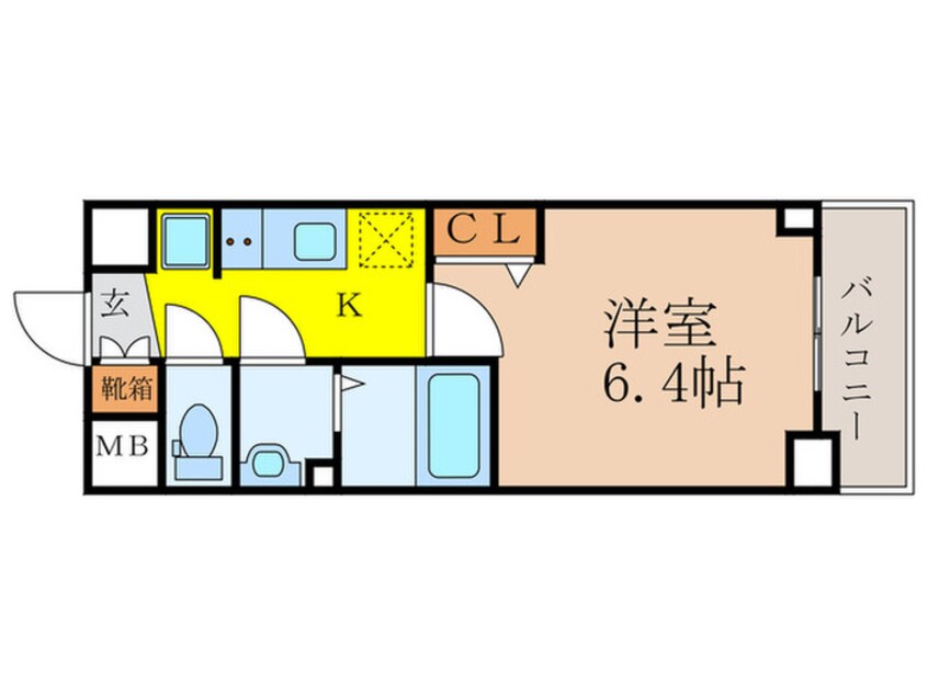 間取図 ﾌﾟﾚｻﾝｽ新大阪ｲｵﾘｱ(902)