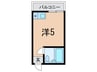 岡本ビラ 1Rの間取り