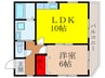 南ハウス 1LDKの間取り