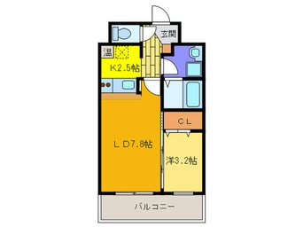 間取図 サンタプリマヴェ－ラドゥ－エ