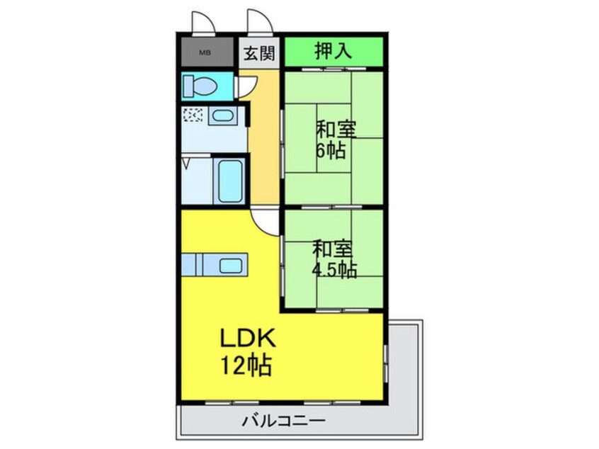 間取図 AXIS　JUNⅡ番館