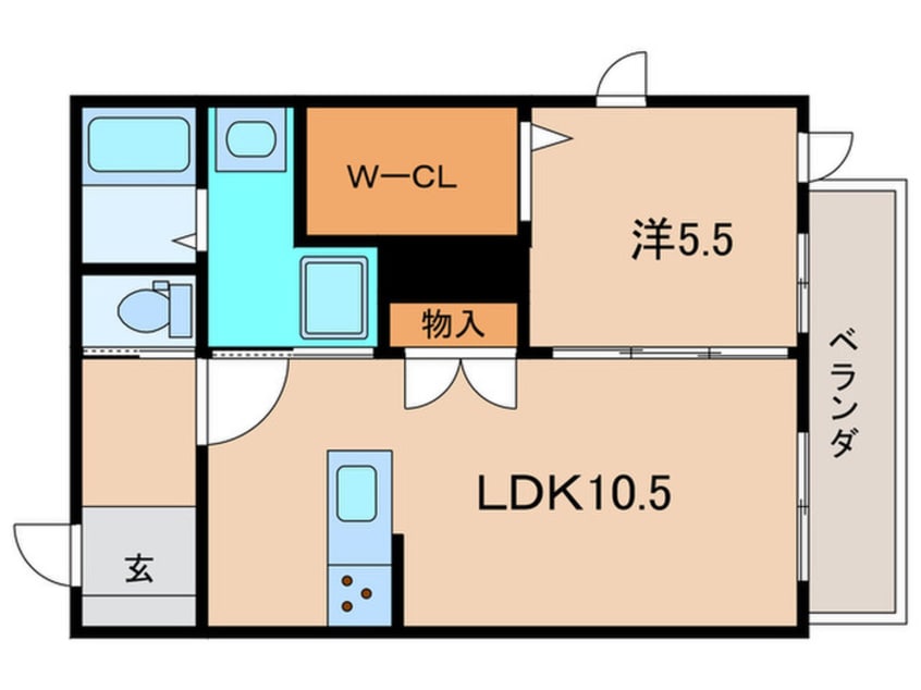 間取図 ラカーサ甲子園口2