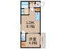 F　asecia Leggiero 1LDKの間取り
