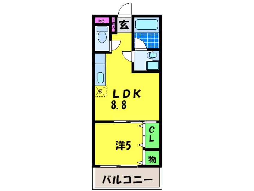 間取図 カ－サフェリ－チェ