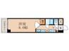 ホワイトハウス 1Kの間取り