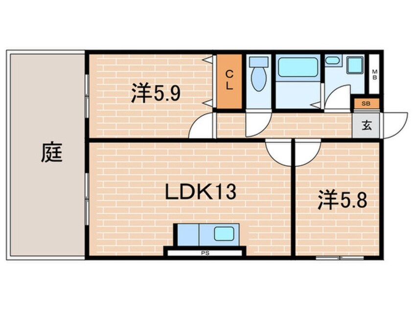 間取図 ファミ－ユ仁川