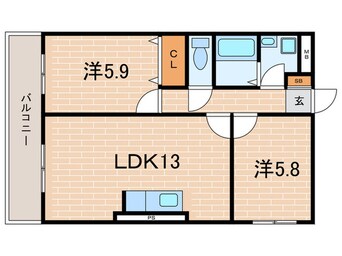 間取図 ファミ－ユ仁川