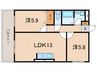 ファミ－ユ仁川 2LDKの間取り