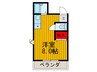 シャンティ中宮２ 1Rの間取り