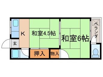 間取図 高木ハイツ２