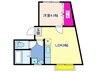 藤本マンション 1LDKの間取り